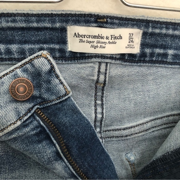NWT Abercrombie & Fitch Super Skinny Ankle High Rise - Picture 7 of 14
